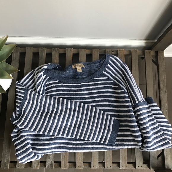 Nine West Tops - Nine West Blue & White Stripped Long Sleeve
